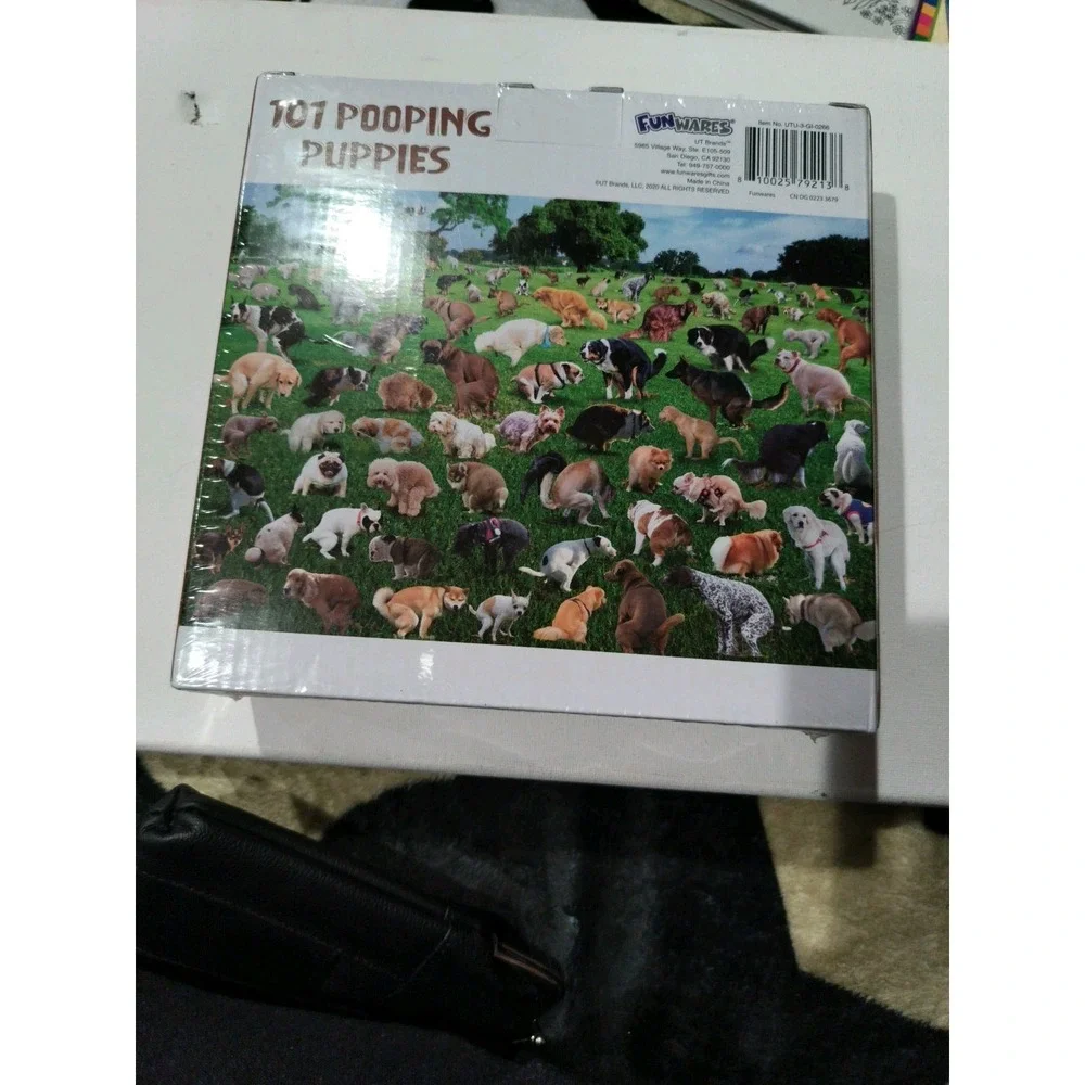 FUN WARES 1000 PIECE PUZZLE 101 POOPING PUPPIES DOGS NEW